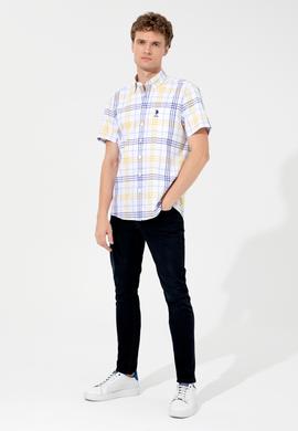 Erkek Safran Kısa Kollu Gömlek - 50247510016