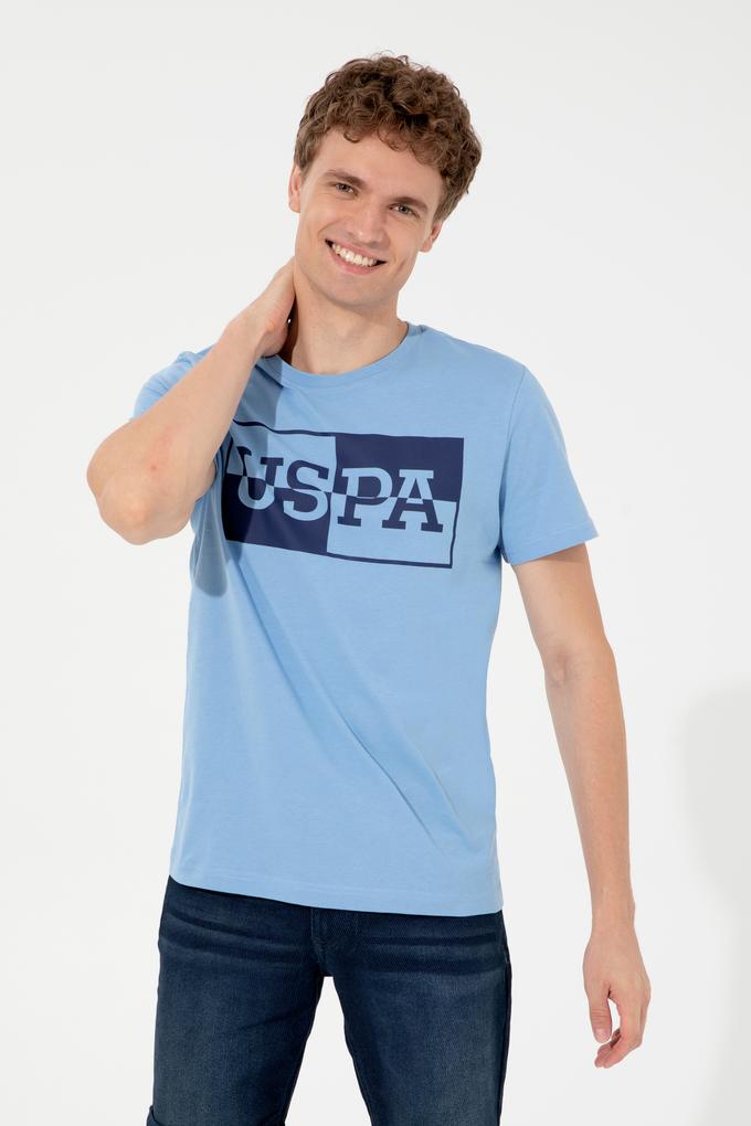 Erkek Koyu Mavi Bisiklet Yaka Tişört