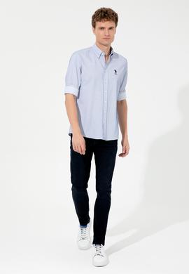 Erkek Lacivert Uzun Kollu Gömlek - 50247745016