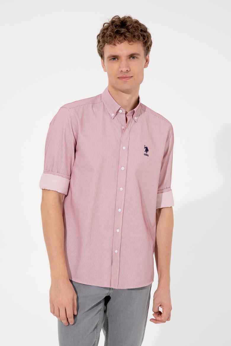 Erkek Kırmızı Uzun Kollu Gömlek - 50247745007