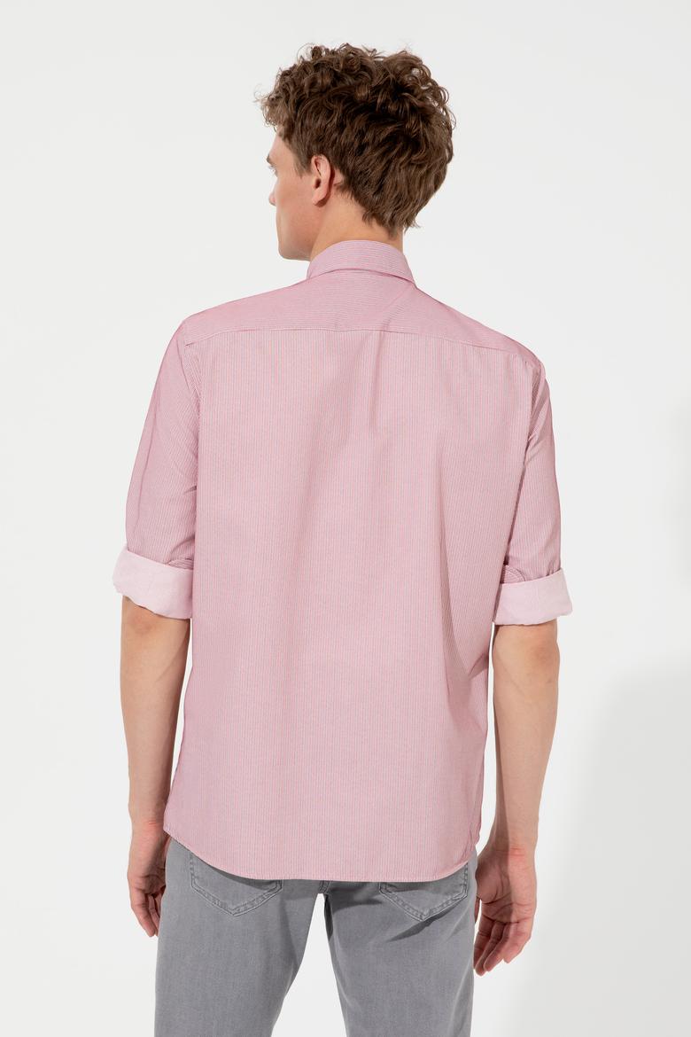 Erkek Kırmızı Uzun Kollu Gömlek - 50247745007