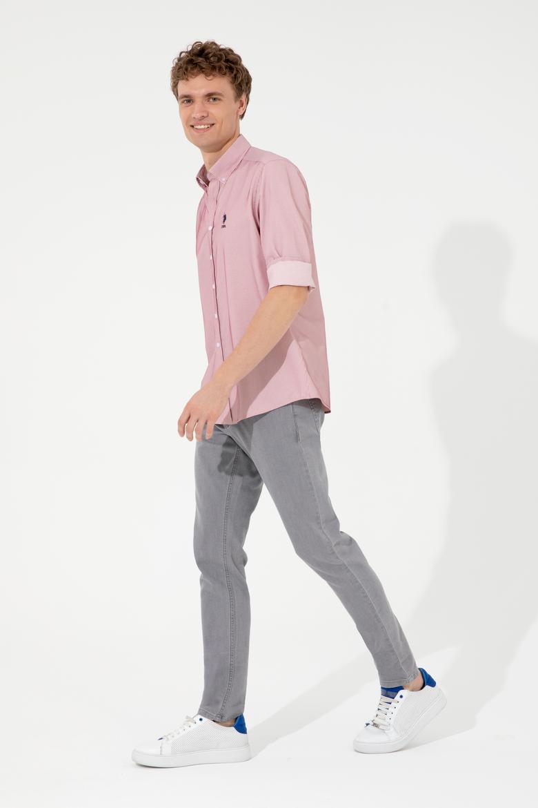 Erkek Kırmızı Uzun Kollu Gömlek - 50247745007