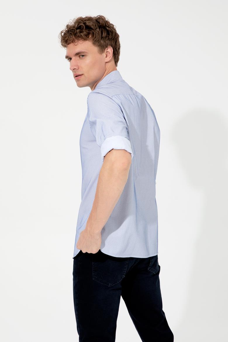 Erkek Lacivert Uzun Kollu Gömlek - 50247745016