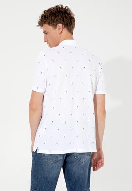 Erkek Beyaz Polo Yaka Tişört - 50249159010