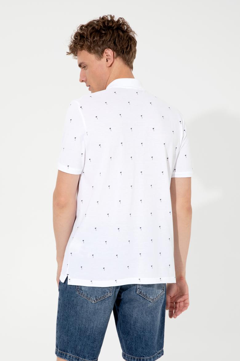 Erkek Beyaz Polo Yaka Tişört - 50249159010