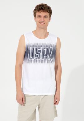 Erkek Beyaz Bisiklet Yaka Tişört - 50248575007