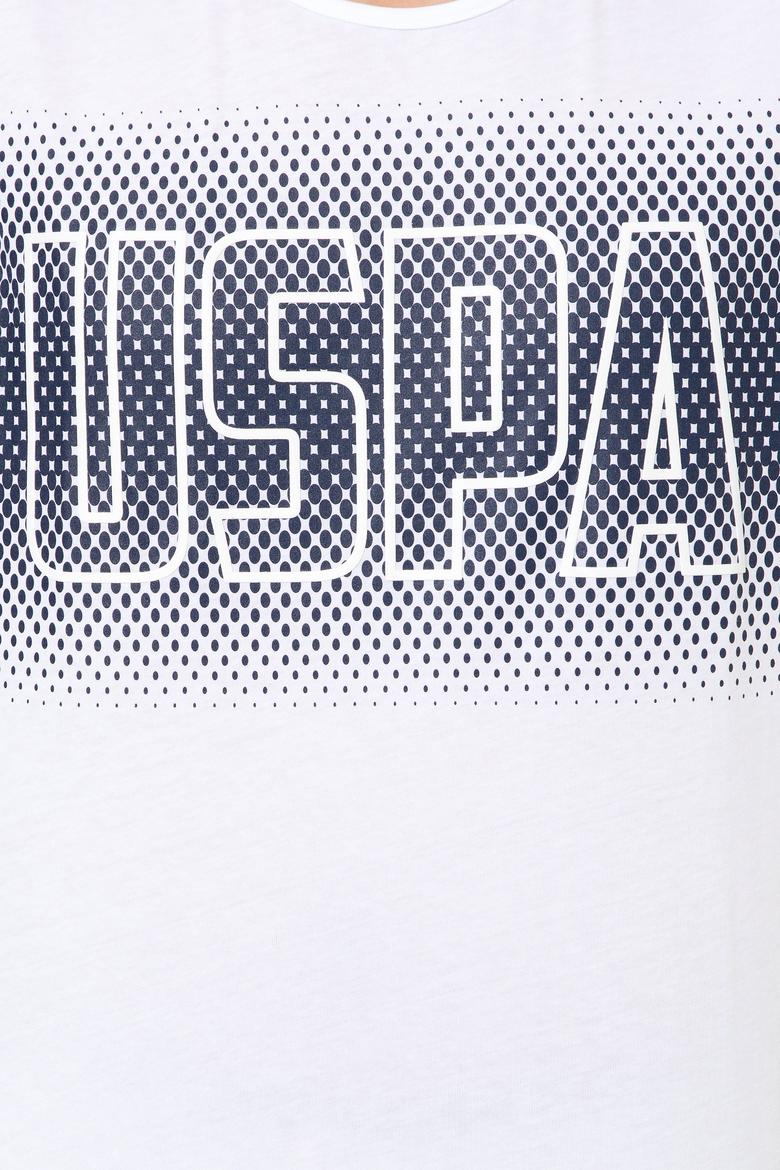 Erkek Beyaz Bisiklet Yaka Tişört - 50248575007