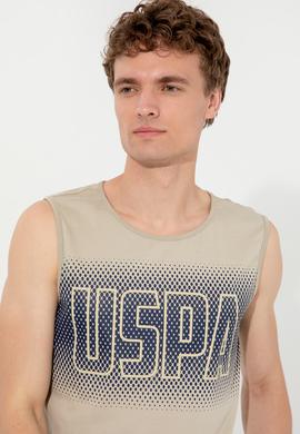 Erkek Haki Bisiklet Yaka T-Shirt - 50248575020