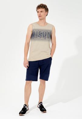 Erkek Haki Bisiklet Yaka T-Shirt - 50248575020