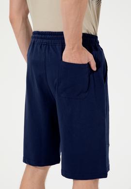 Erkek Lacivert Örme Şort - 50246715006