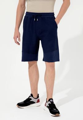 Erkek Lacivert Örme Şort - 50246715006