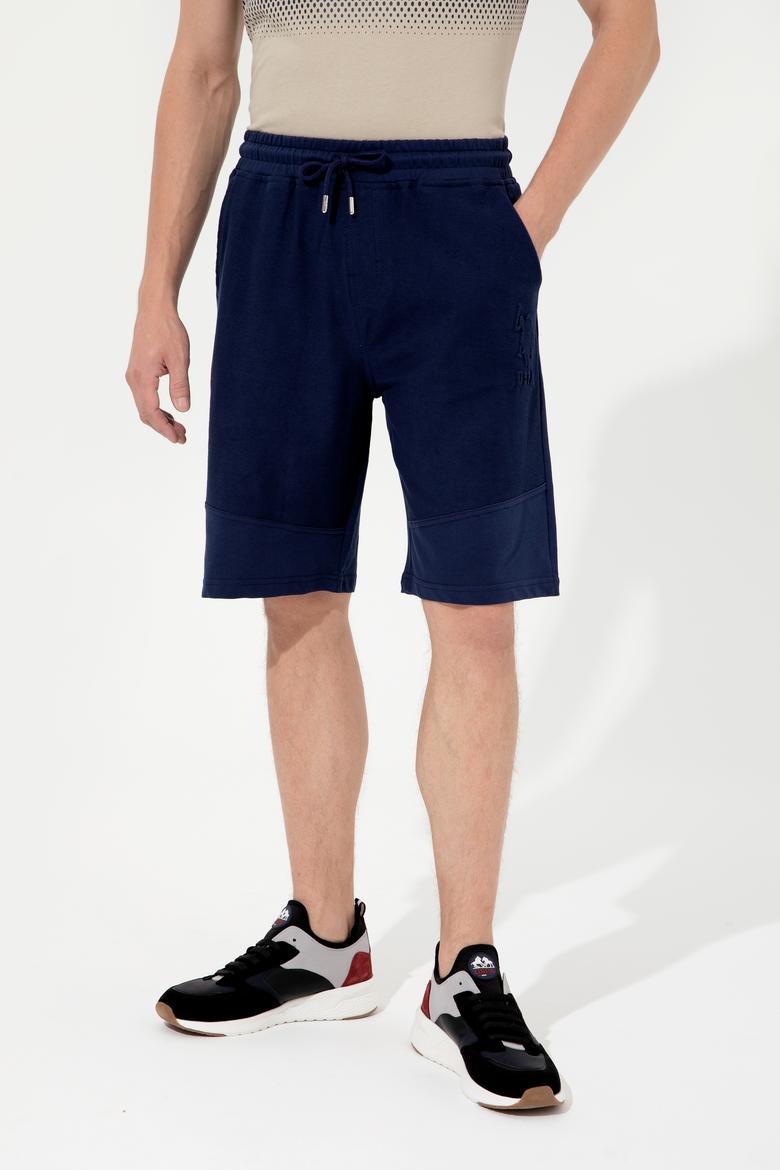 Erkek Lacivert Örme Şort - 50246715006