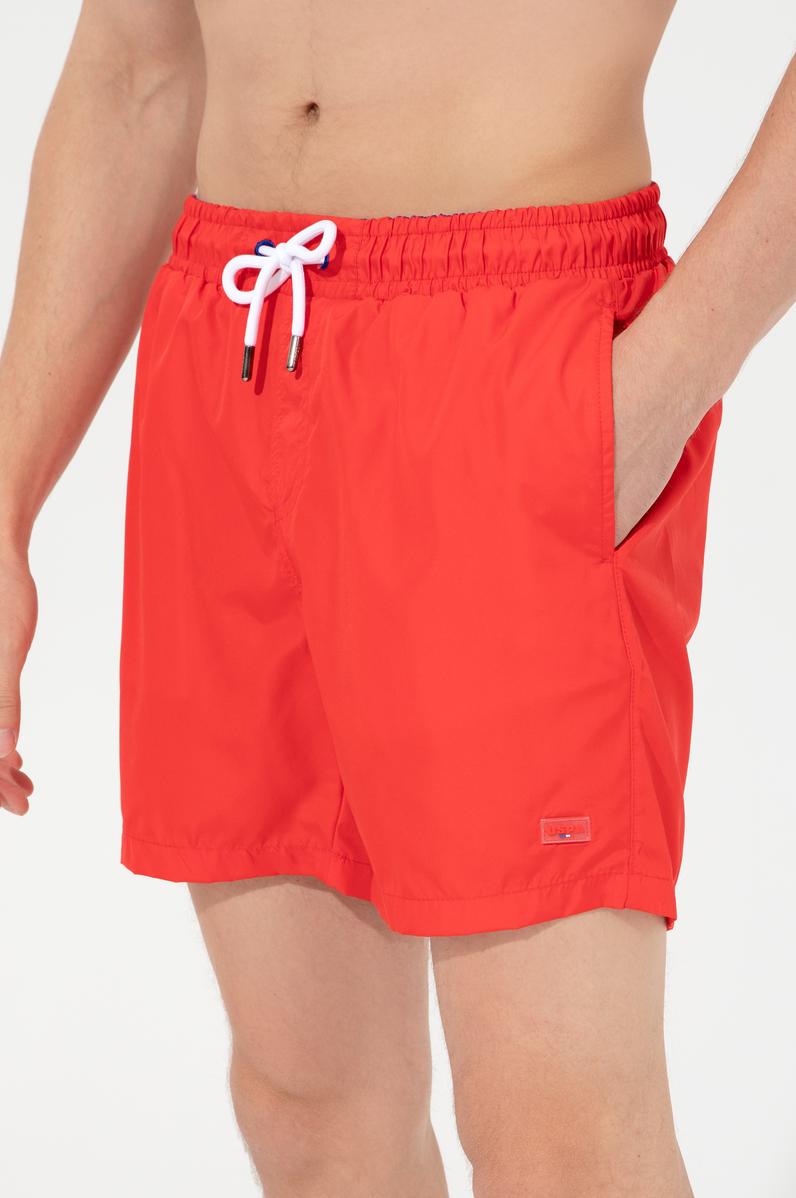 Erkek Kırmızı Deniz Şortu