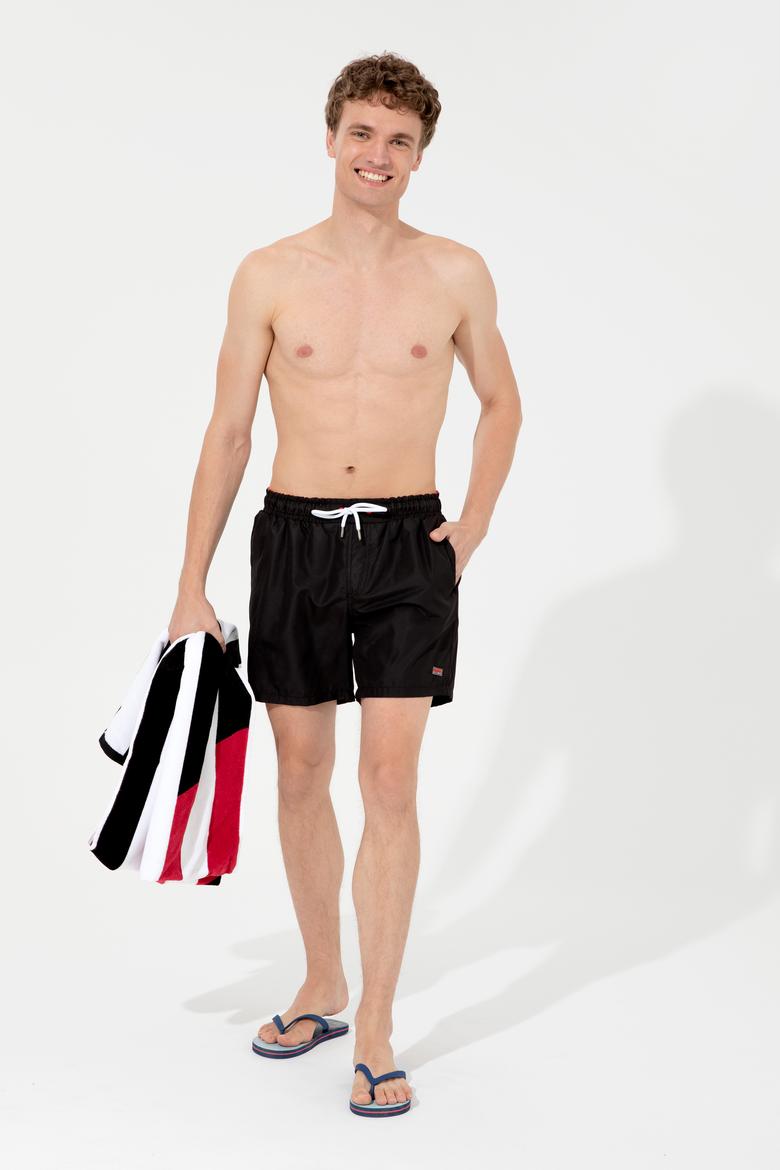 Erkek Siyah Deniz Şortu