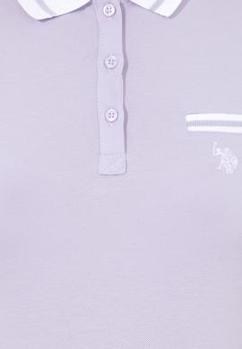 Kadın Lila Polo Yaka T-Shirt - 50248051077