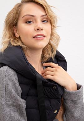 Kadın Siyah Dokuma Yelek - 50211370044