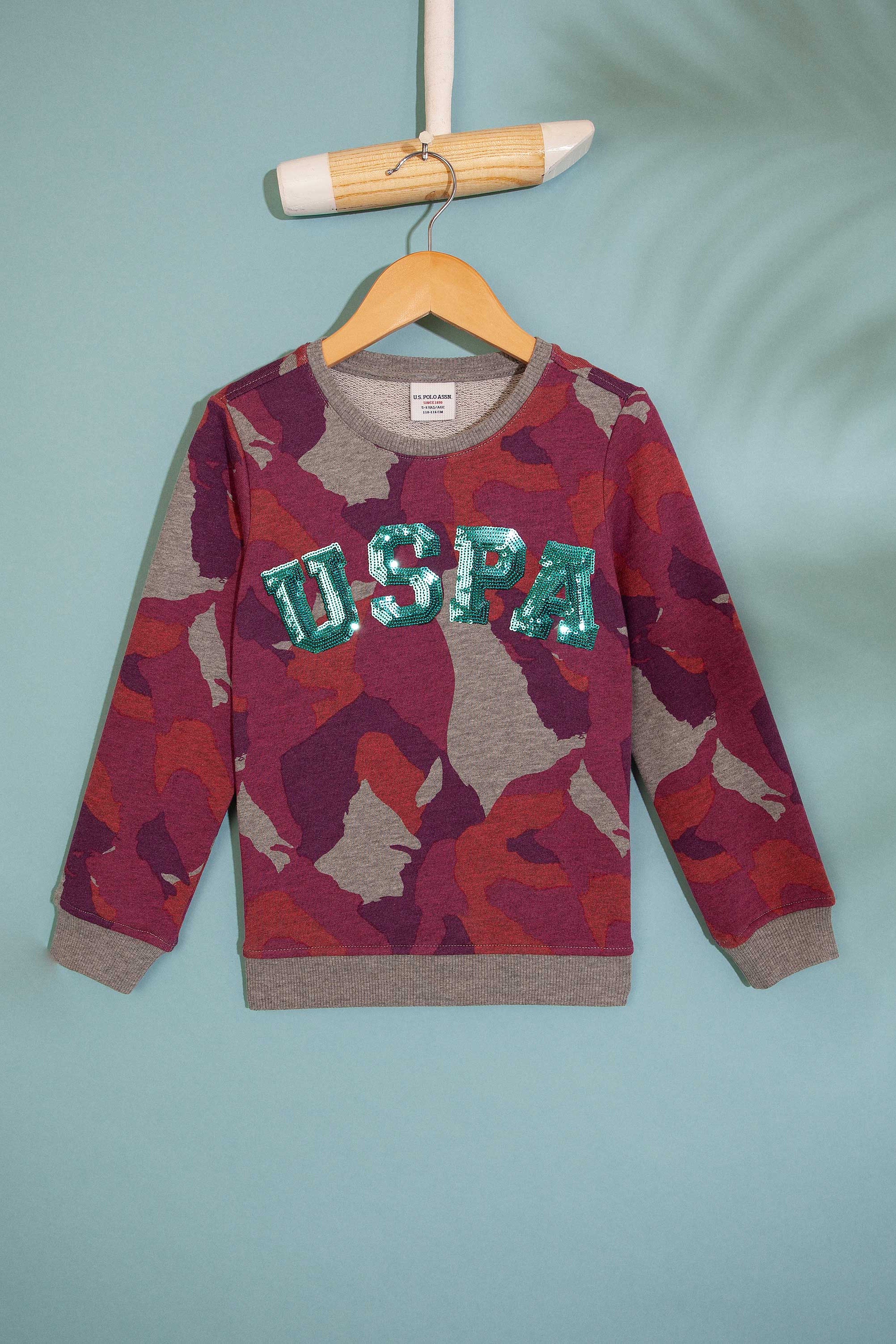 Kız Çocuk Pembe Sweatshirt - Image 1