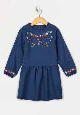 Kız Çocuk Mavi Jean Elbise - 50209024001