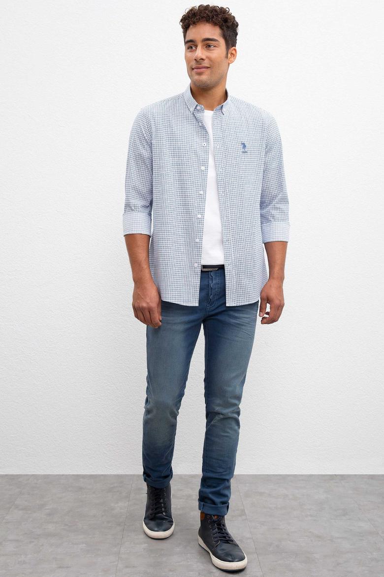 Erkek Lacivert Gömlek Uzunkol - 50219834002