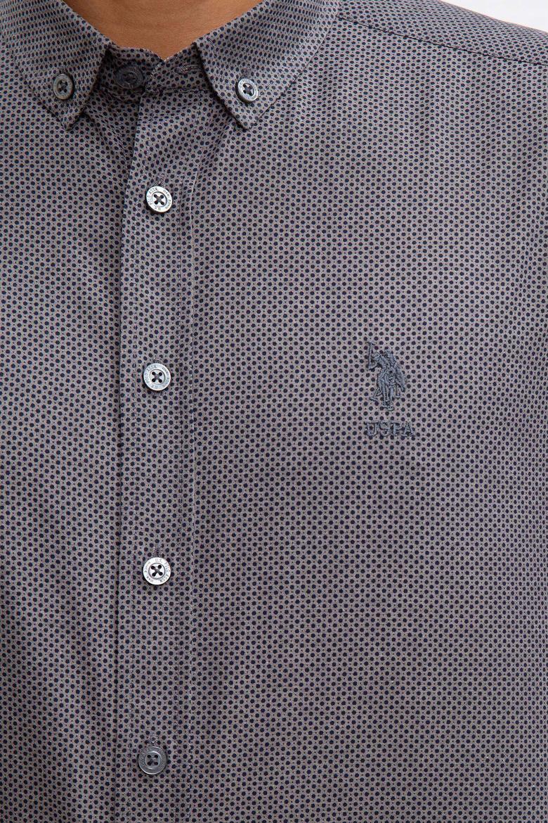 Erkek Gri Gömlek Uzunkol - 50219852012