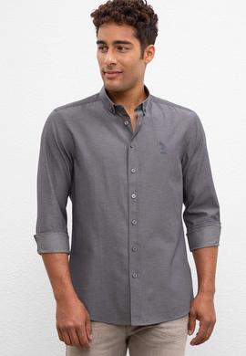 Erkek Gri Gömlek Uzunkol - 50219852012