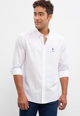 Erkek Beyaz Gömlek Uzunkol - 50219839001