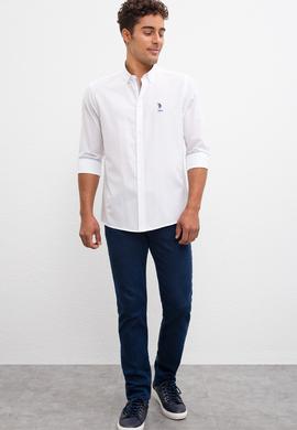 Erkek Beyaz Gömlek Uzunkol - 50219839001