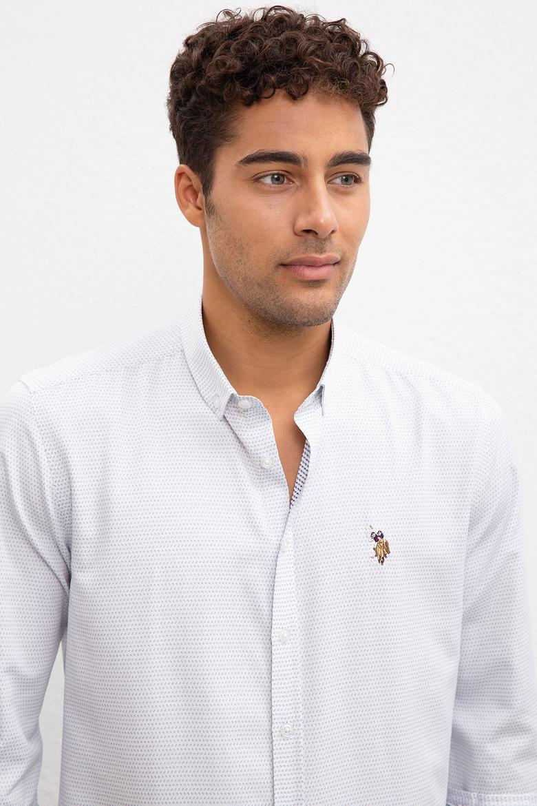 Erkek Lacivert Gömlek Uzunkol