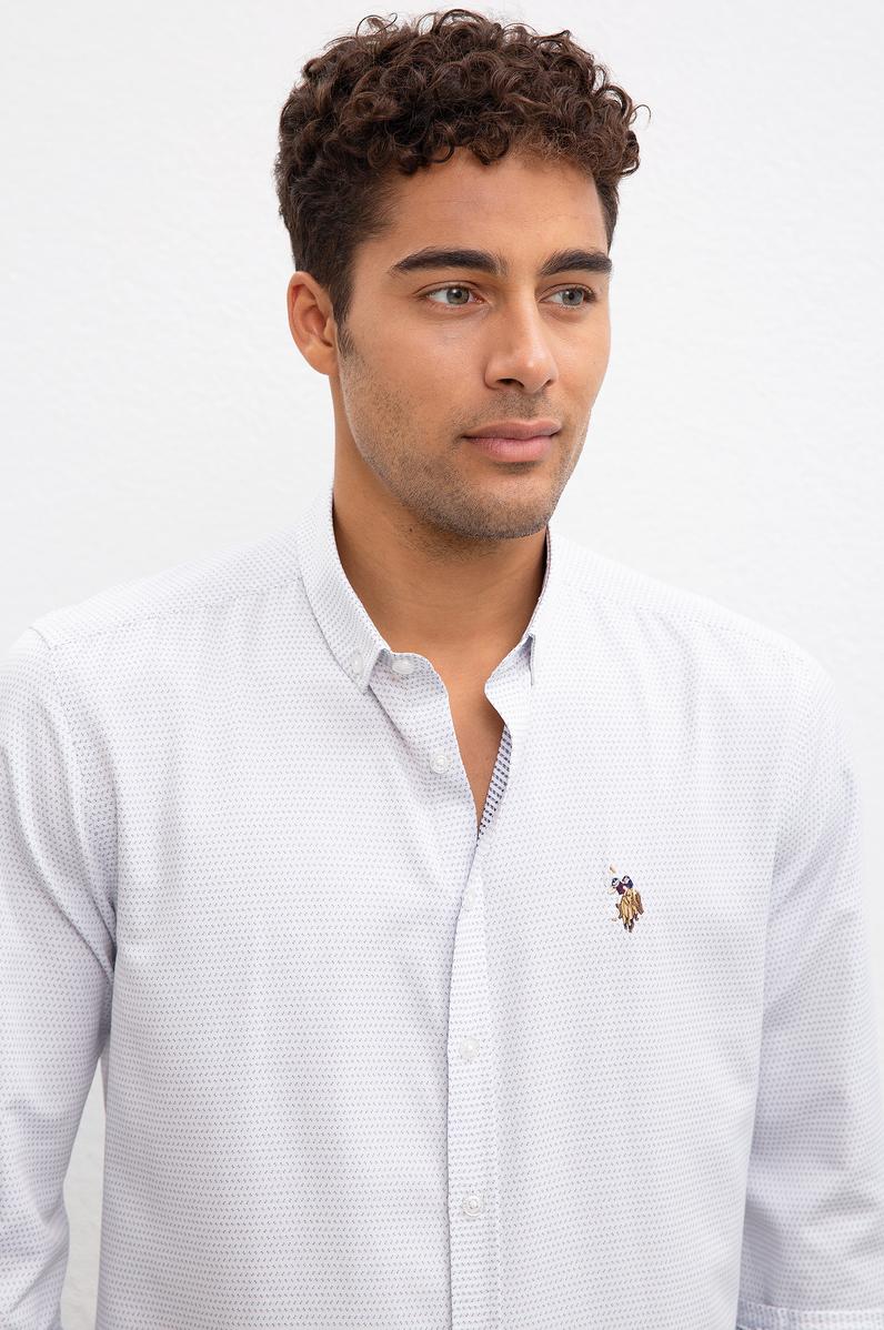 Erkek Lacivert Gömlek Uzunkol