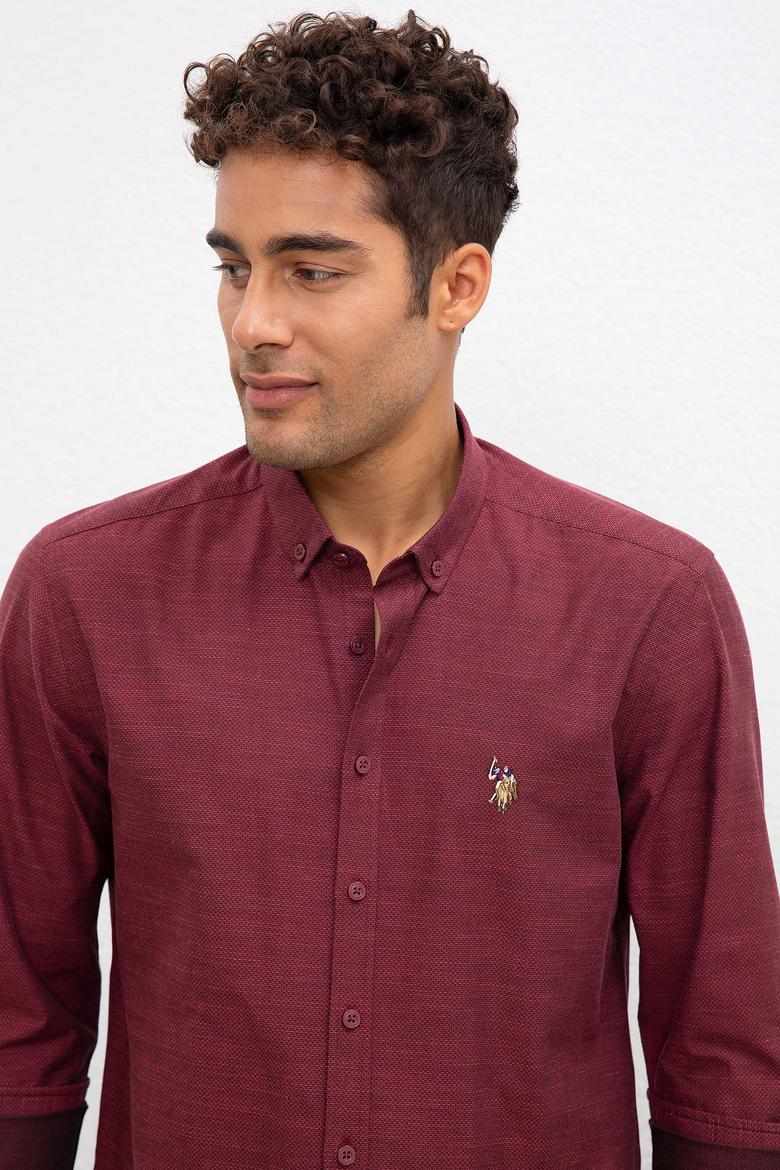 Erkek Bordo Gömlek - 50220232010