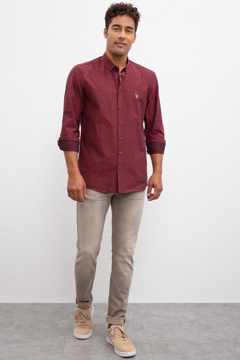 Erkek Bordo Gömlek - 50220232010