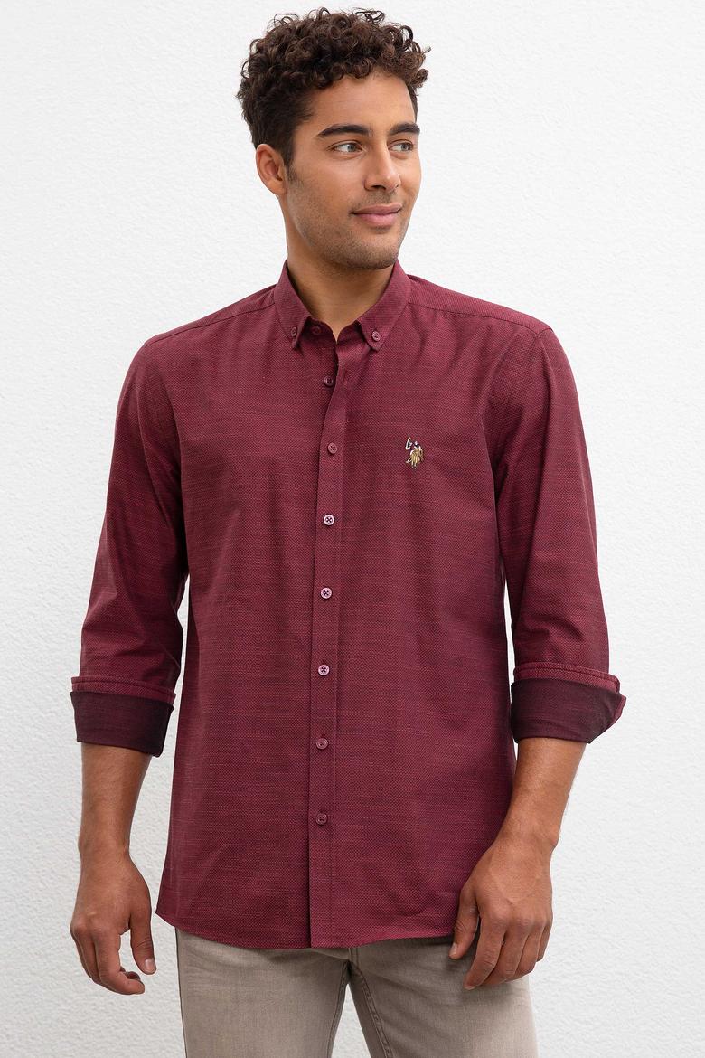 Erkek Bordo Gömlek