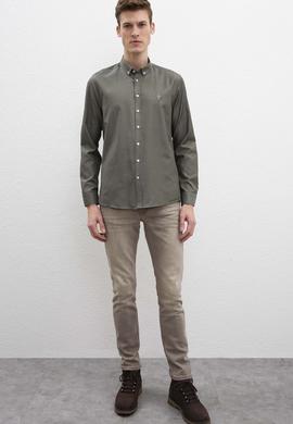 Erkek Yeşil Gömlek Uzunkol - 50220220019
