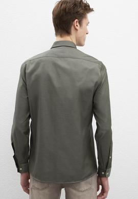 Erkek Yeşil Gömlek Uzunkol - 50220220019