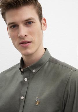 Erkek Yeşil Gömlek Uzunkol - 50220220019