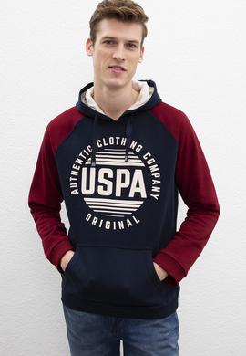 Erkek Lacivert Kapüşonlu Sweatshirt - 50216283011