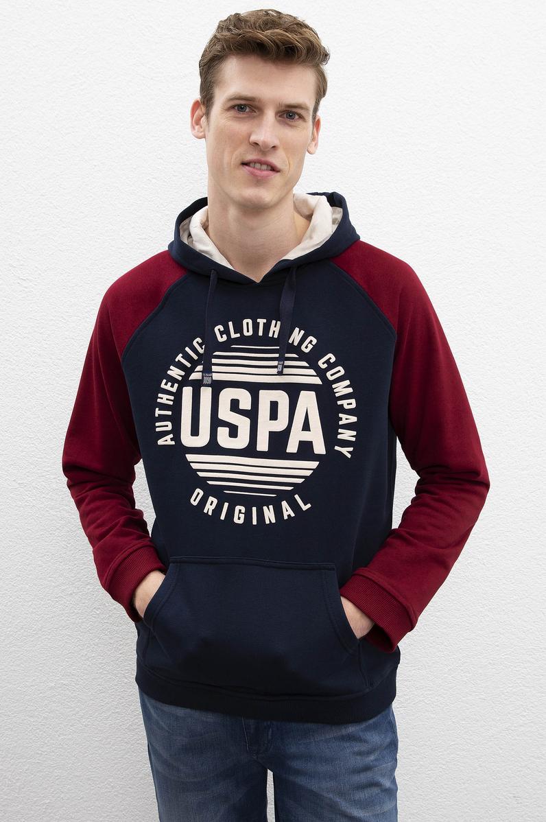 Erkek Lacivert Kapüşonlu Sweatshirt