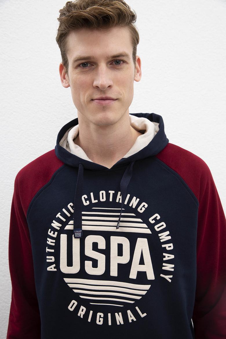 Erkek Lacivert Kapüşonlu Sweatshirt - 50216283011