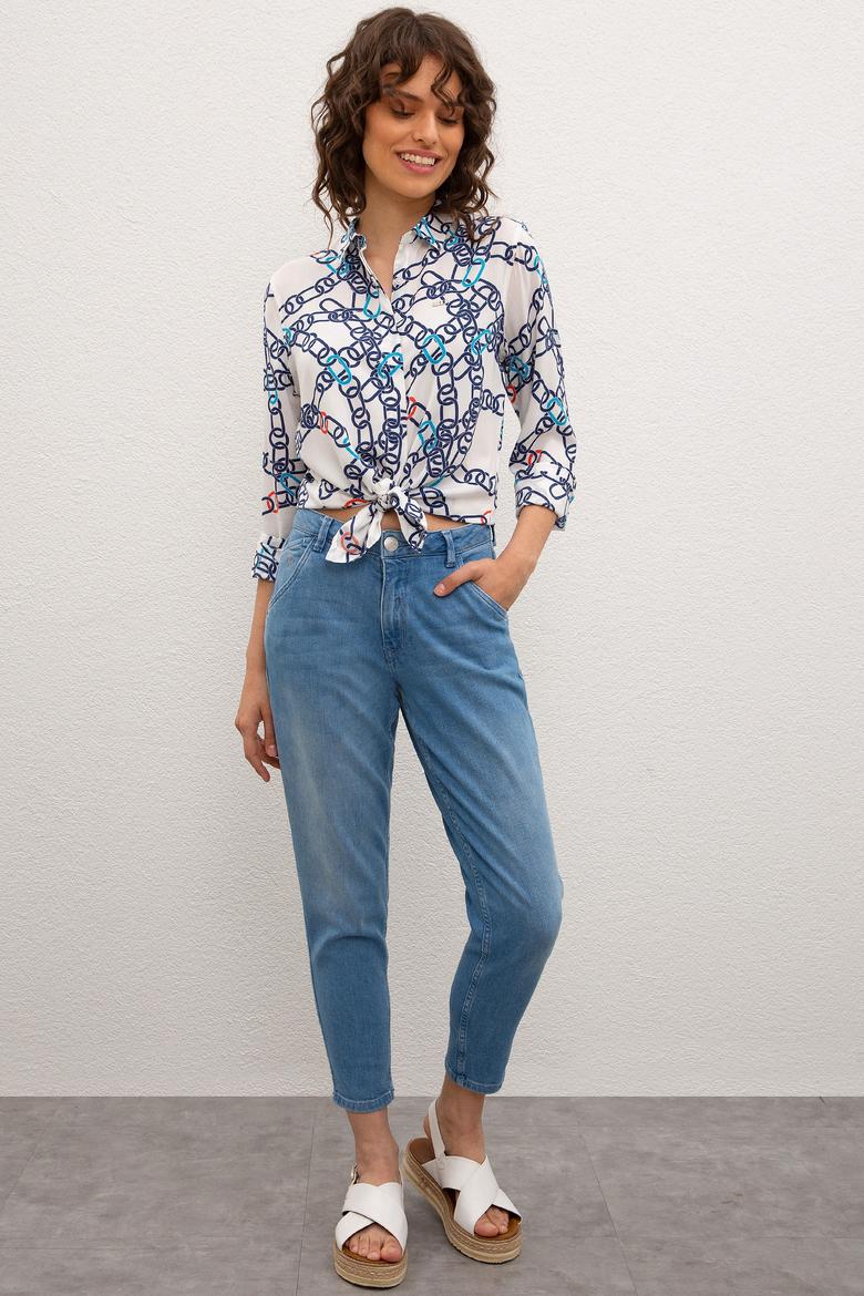 Kadın Beyaz Gömlek Uzunkol - 50218751003