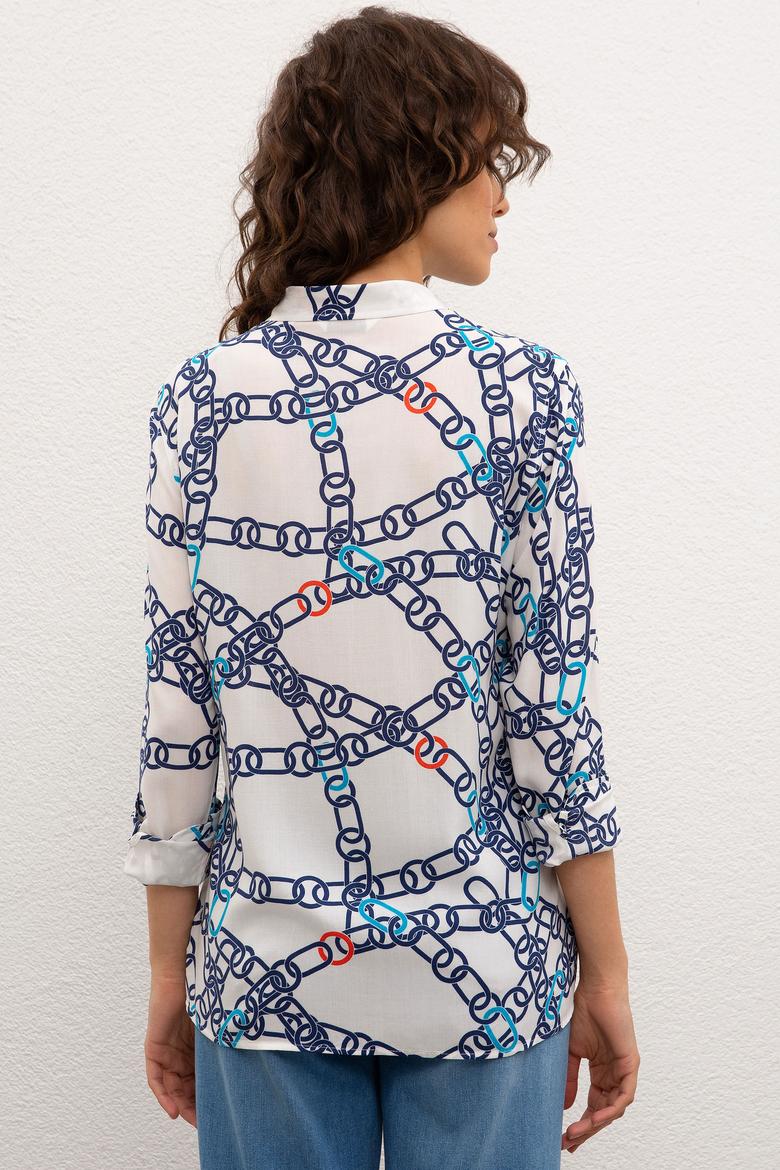 Kadın Beyaz Gömlek Uzunkol - 50218751003