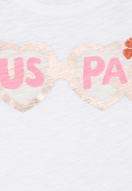 Kız Çocuk Beyaz Tişört - 50218945006