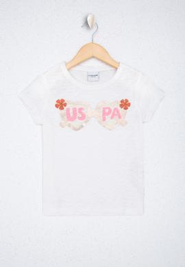 Kız Çocuk Beyaz Tişört - 50218945006