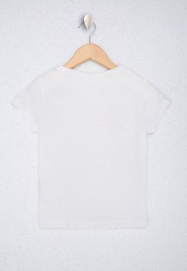 Kız Çocuk Beyaz Tişört - 50218945006