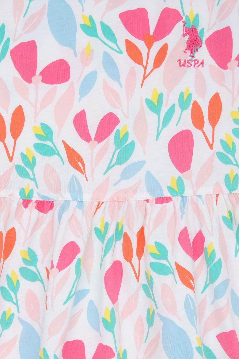 Kız Çocuk Beyaz Örme Elbise - 50218948028