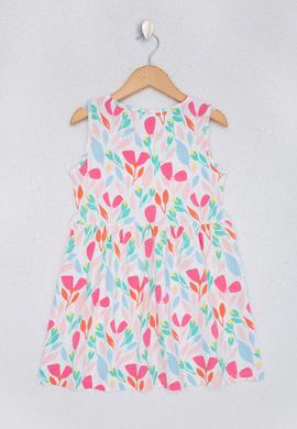 Kız Çocuk Beyaz Örme Elbise - 50218948028