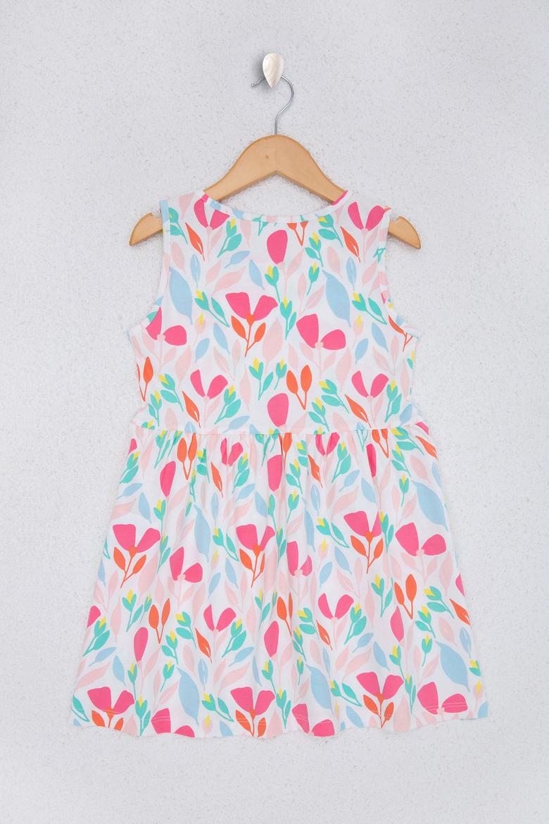 Kız Çocuk Beyaz Örme Elbise - 50218948028