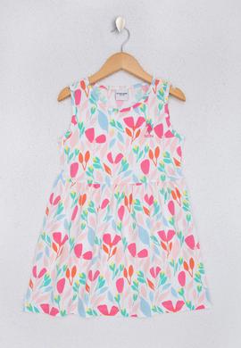 Kız Çocuk Beyaz Örme Elbise - 50218948028