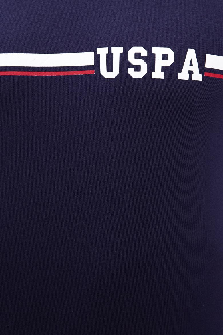 Erkek Lacivert Bisiklet Yaka T-Shirt - 50217772023