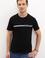 Erkek Siyah Bisiklet Yaka T-Shirt