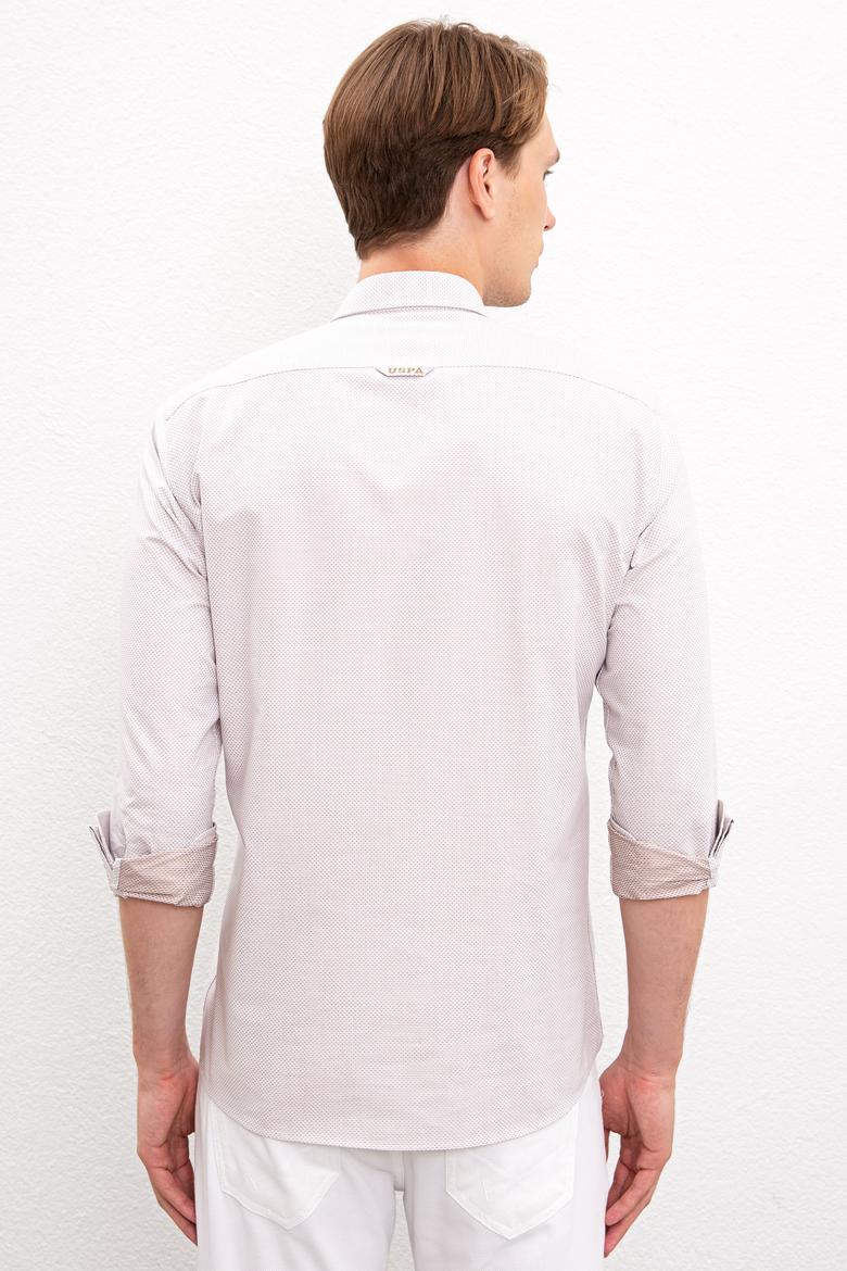 Erkek Bej Gömlek Uzunkol - 50219683019